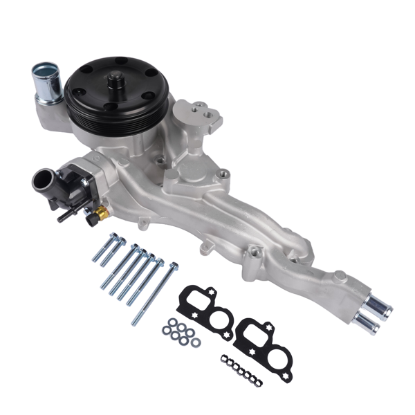 水泵 Engine Water Pump Fits for Cadillac Escalade Chevrolet GMC Sierra Silverado 1500 2015-2020 Silver 1Pc-2