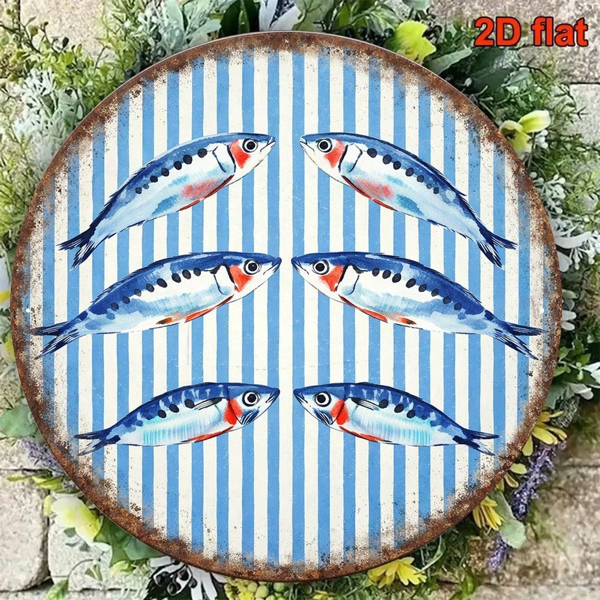 CIFbuy 复古沙丁鱼墙面标牌，“” （TikTok, temu 自提物流）-5
