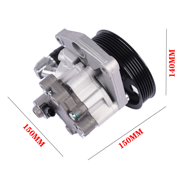 转向助力泵 Front Power Steering Pump Fits for Mercedes-Benz E350 3.5L V6 E550 5.5L V8 2010-2011 Sedan 4-Door Silver 1Pc-7