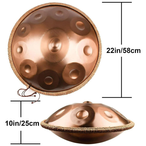 10 音符 金色纯色手鼓 钢琴打击乐器-4