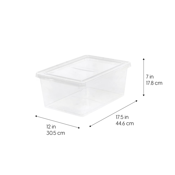 17个带盖的塑料储物盒，可堆叠储物容器，手提袋，6件套（Walmart仓库发货）(同一地址限购五单)-2