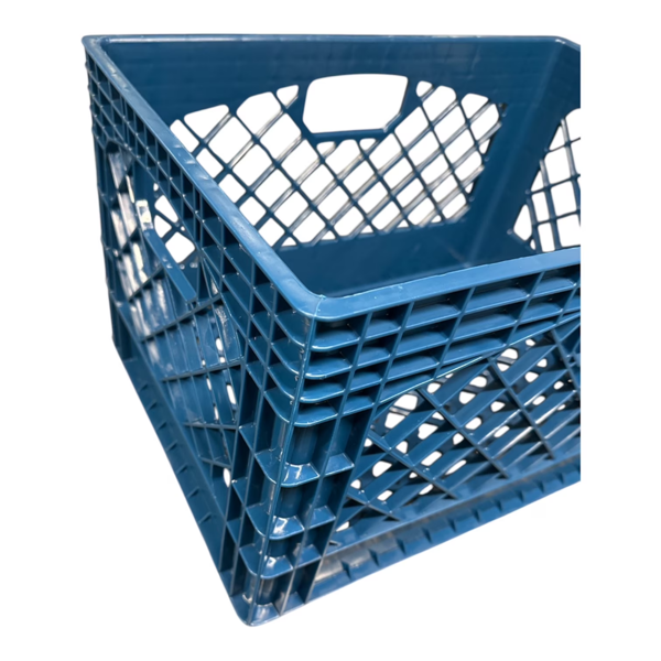24夸脱带把手的蓝色重型塑料牛奶箱，3件套       （Walmart仓库发货）-5