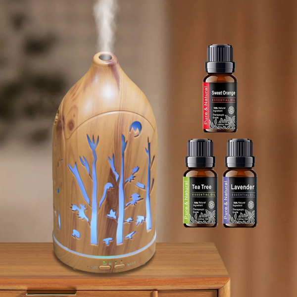 七色 LED 灯光香薰机，带自动断电功能，附赠 3 瓶香薰精油-10
