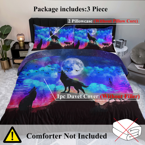 自产床品三件套 三狼月嚎 英国中号（temu仅可自提）-4