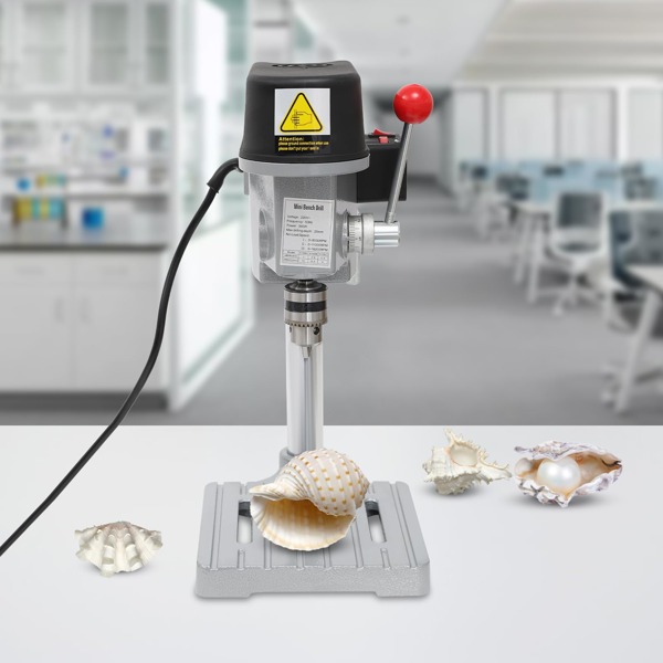 Mini-Bohrmaschine / Tischbohrmaschine, 150W, stufenlose Drehzahlregelung 0-7000 U/min, Bohr-Ø 0,6-6,5mm, Bohrtiefe 25mm,  für DIY, Modellbau, PCB-Leiterplatten, Holz, Acryl, Dünnblech-7