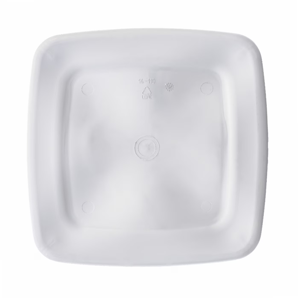 （4件套）塑料洗衣篮，柔性方形，带把手透气，白色（Walmart仓库发货）-5
