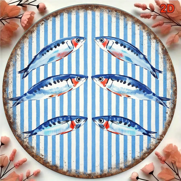 CIFbuy 复古沙丁鱼墙面标牌，“” （TikTok, temu 自提物流）-6