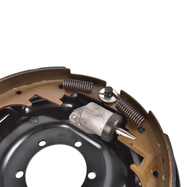 液压制动器背板 Passenger Side 12" Hydraulic Brake Backing Plate Compatible with 7,000 lb Trailer Axles Mounts to 5-Bolt Brake Flange BPH-7000-RH-6