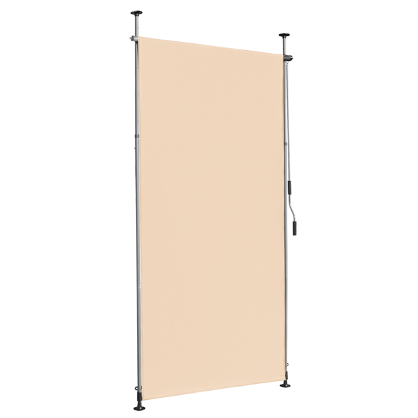 150*270*(210-310) cm 米白色 支撑篷 涤纶布 铝铁框架 垂直可伸缩-4