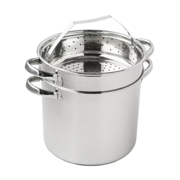 4件套不锈钢8夸脱多功能锅具组合 (Walmart仓库发货）-3