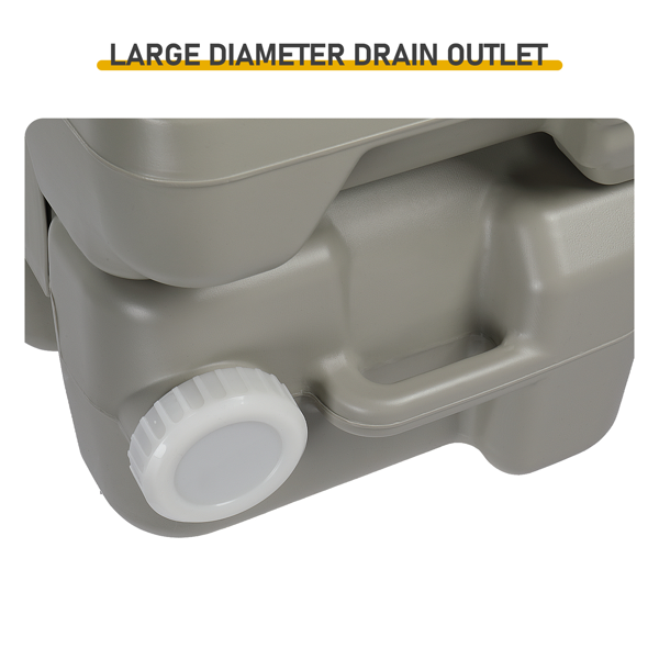 【同款编码：77825851】5 Gallon  配套白色盖圈污水箱升级马桶  户外洗手台 HDPE  白色-11