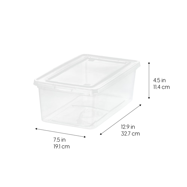 5个带盖的塑料储物箱，可堆叠储物容器，手提袋，20个装（Walmart仓库发货）(同一地址限购五单)-2