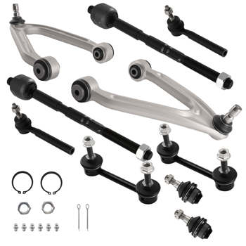 10x Front Upper Control Arm Ball Joint Tie Rod Sway Bar Link fit for Hummer H3 06-10