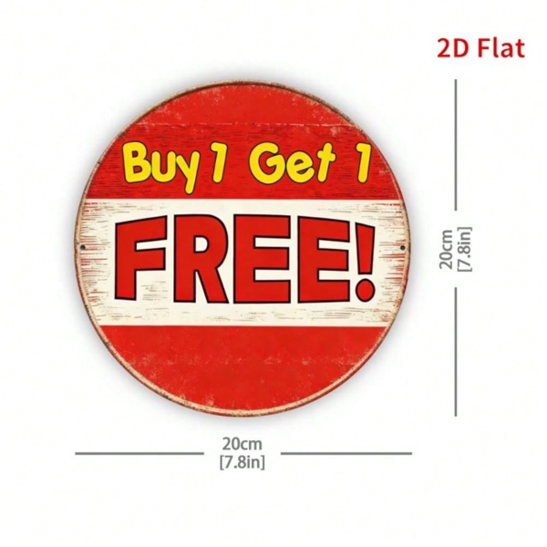 CIFbuy 8×8 英寸复古铝制标牌，“浴室” 平面印刷金属挂牌，卧室、浴室、办公室、餐厅复古墙面装饰（TikTok, temu 自提物流）-11