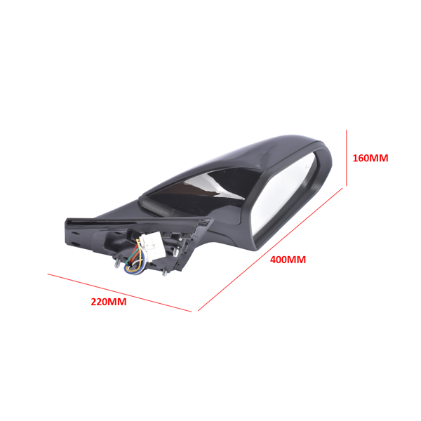 后视镜 Right Passenger Side Manual Fold Exterior View Mirror Fits for Hyundai Sonata Sedan 1.6L 2.0L 2.4L L4 2015-2017 Black 1Pc-5