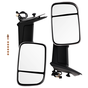 Chrome Side View Mirror fit for Dodge Ram 1500 2009-2018 Heated LED CH1320315