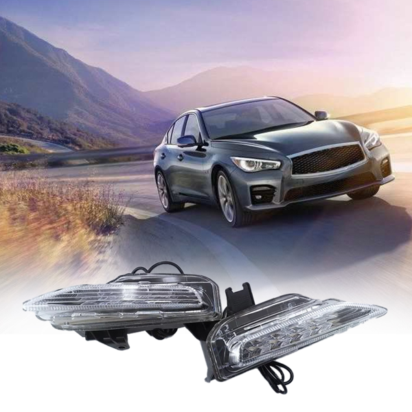 适用于英菲尼迪 Q50 Q50S Sport 2014-20 的 RGB 流水式雾灯 LED 灯，带蓝牙功能-18