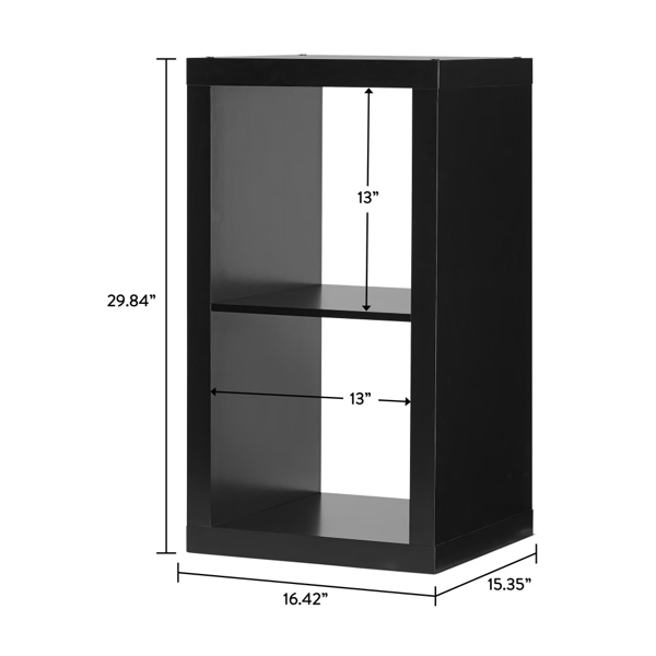 2个立方体收纳整理器，纯黑色  （Walmart仓库发货）-4