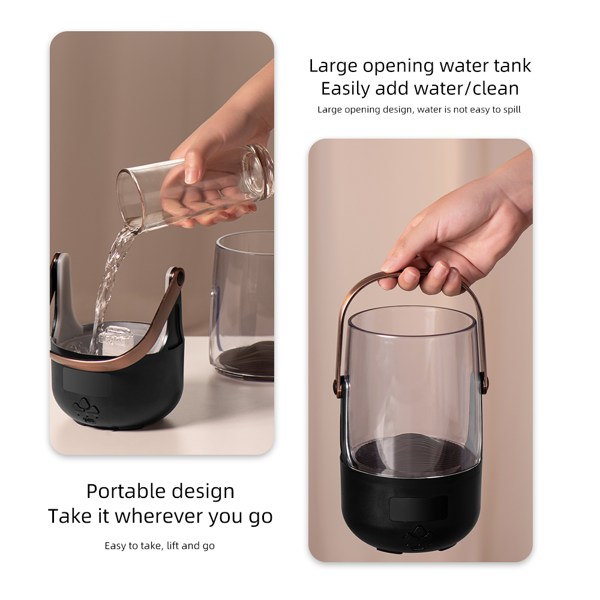 复古火焰香薰机 古铜色 礼品 | 200 毫升加湿器，三档定时、氛围灯效、缺水自动保护-8