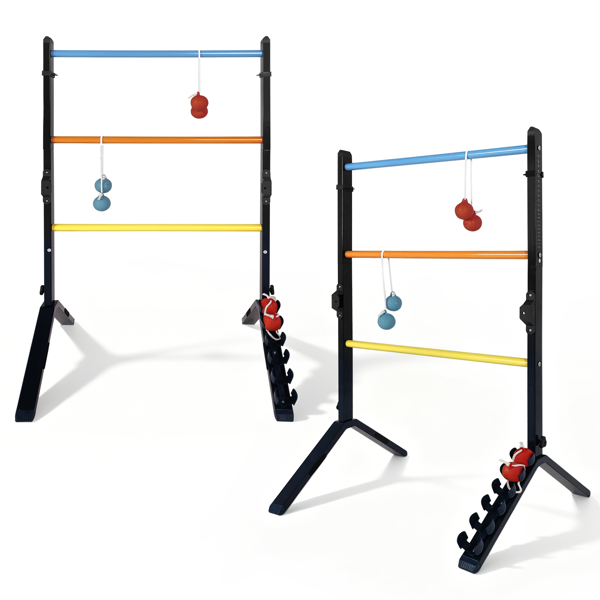 钢制梯子球（Ladder Toss）游戏套装，包含2个梯形球架和6个连球（Bolas），无需组装，附带计分器。--不支持self-pick up且不支持指定仓库发货-4