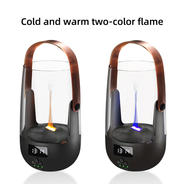 复古火焰香薰机 古铜色 礼品 | 200 毫升加湿器，三档定时、氛围灯效、缺水自动保护-2