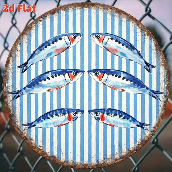 CIFbuy 复古沙丁鱼墙面标牌，“” （TikTok, temu 自提物流）-4