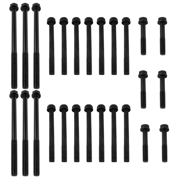 缸盖螺栓 26PCS Cylinder Head Bolts Bolt Kit Set For Dodge Ram 5.9 Cummins 1989-1998 3920779 3918471 3901220-2