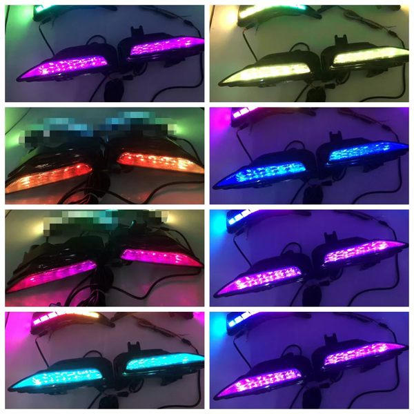 适用于英菲尼迪 Q50 Q50S Sport 2014-20 的 RGB 流水式雾灯 LED 灯，带蓝牙功能-19