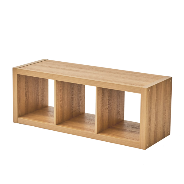 3个立方体收纳盒，浅蜂蜜色  （Walmart仓库发货）-2
