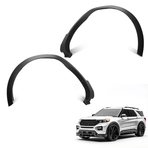 Black Fender Protection Trim fit for Ford Explorer 2016-2019 FB5Z16038AB FO1290130-1