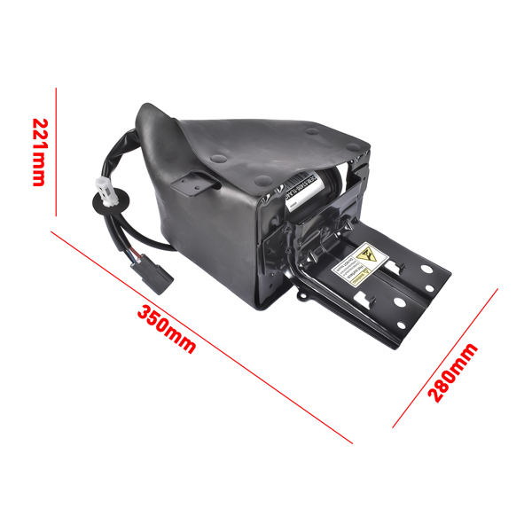 打气泵 Air Suspension Compressor Fits for Nissan Armada INFINITI Q56 Q80 Sport Utility 5.6L V8 2011-2020 Black 1Pc-6