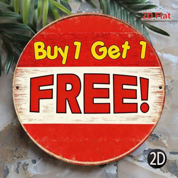 CIFbuy 8×8 英寸复古铝制标牌，“浴室” 平面印刷金属挂牌，卧室、浴室、办公室、餐厅复古墙面装饰（TikTok, temu 自提物流）-8