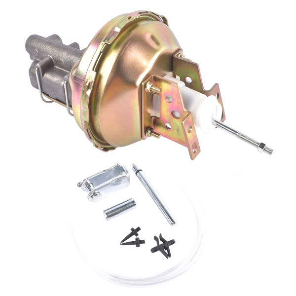 刹车助力器总成 9" Brake Booster Master Cylinder Kit Fits for 1964-1972 GM A-F-X Body Vehicles Chevrolet Chevelle Pontiac Tempest-2