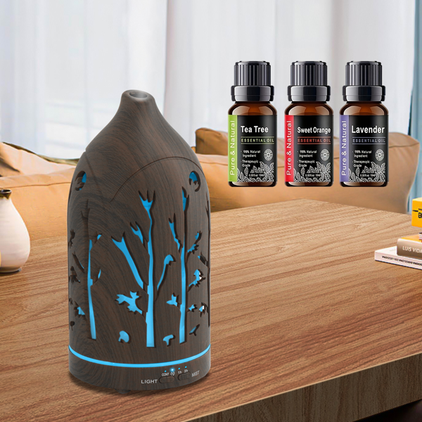 200 毫升家用香薰机，七色 LED 氛围灯可调、超静音、不含双酚 A，办公室、居家放松适用-9