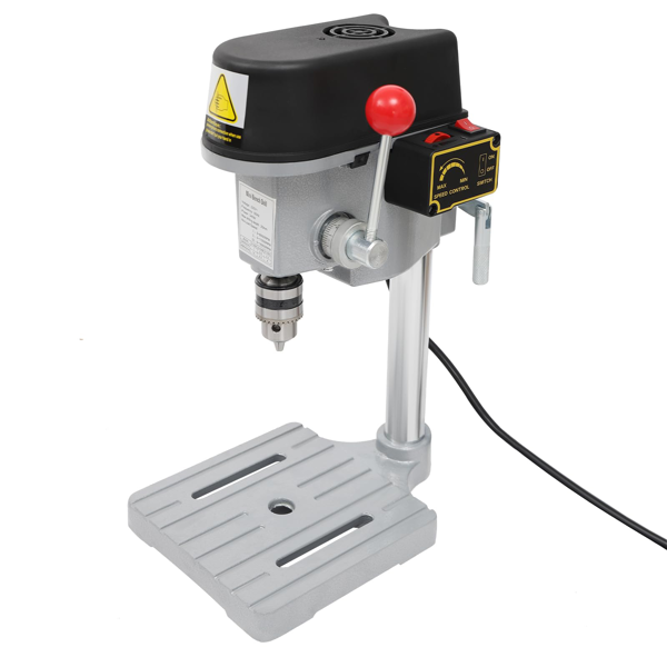 Mini-Bohrmaschine / Tischbohrmaschine, 150W, stufenlose Drehzahlregelung 0-7000 U/min, Bohr-Ø 0,6-6,5mm, Bohrtiefe 25mm,  für DIY, Modellbau, PCB-Leiterplatten, Holz, Acryl, Dünnblech-1