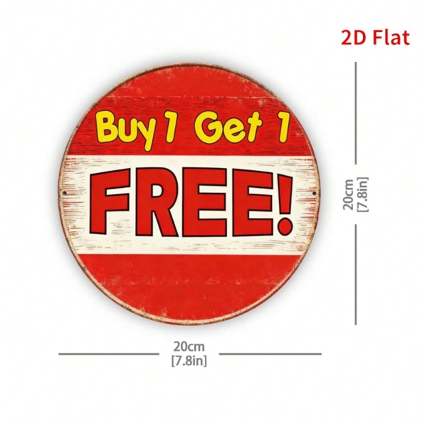 CIFbuy 8×8 英寸复古铝制标牌，“浴室” 平面印刷金属挂牌，卧室、浴室、办公室、餐厅复古墙面装饰（TikTok, temu 自提物流）-9