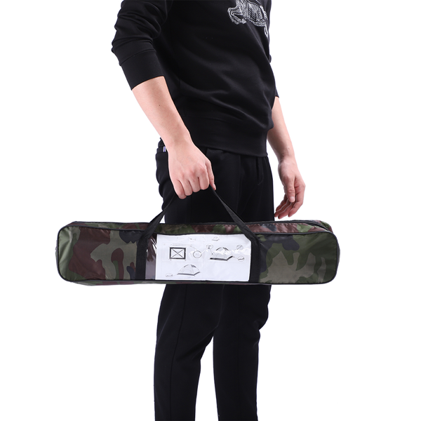 3-4人 迷彩 便携 露营帐篷 银胶布 玻璃纤维杆 200*200*135cm N001-48