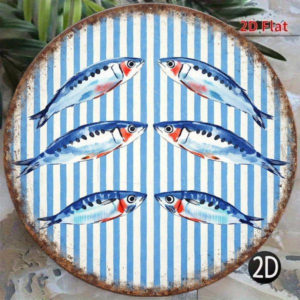 CIFbuy 复古沙丁鱼墙面标牌，“” （TikTok, temu 自提物流）-7