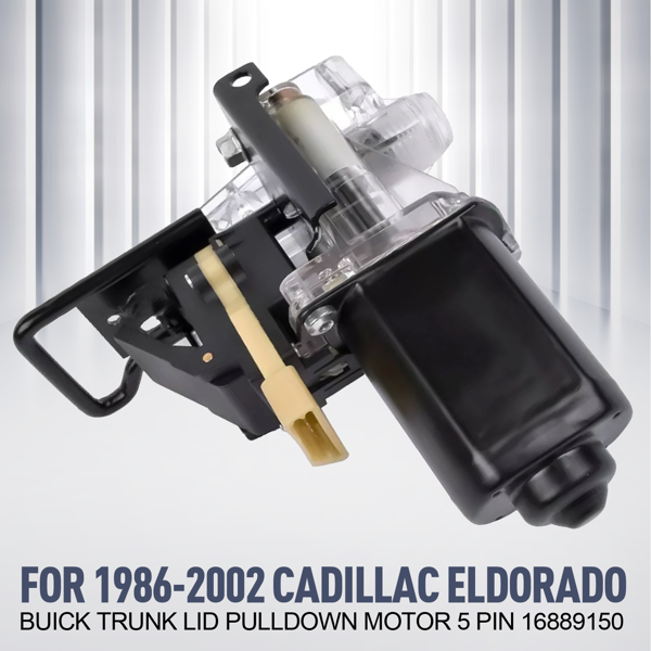 适用于 1986-2002 年凯迪拉克 Eldorado 和别克车型的后备箱盖下拉电机，5 针，零件号 16889150-11