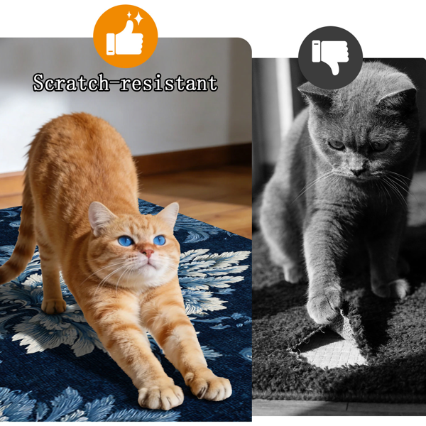三件套厨房地毯，防滑可水洗，抽象图案厨房走廊地毯，柔软舒适，适用于水槽、地板、入口、走廊和浴室。-7