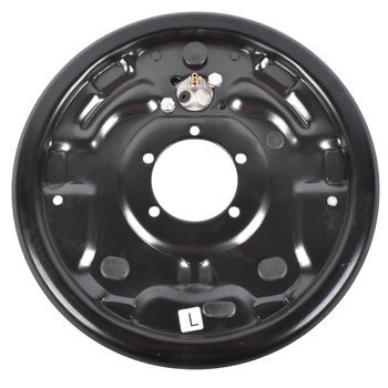 液压制动器背板 Driver Side 12\\" Hydraulic Brake Backing Plate Compatible with 7,000 lb Trailer Axles Mounts to 5-Bolt Brake Flange BPH-7000-LH