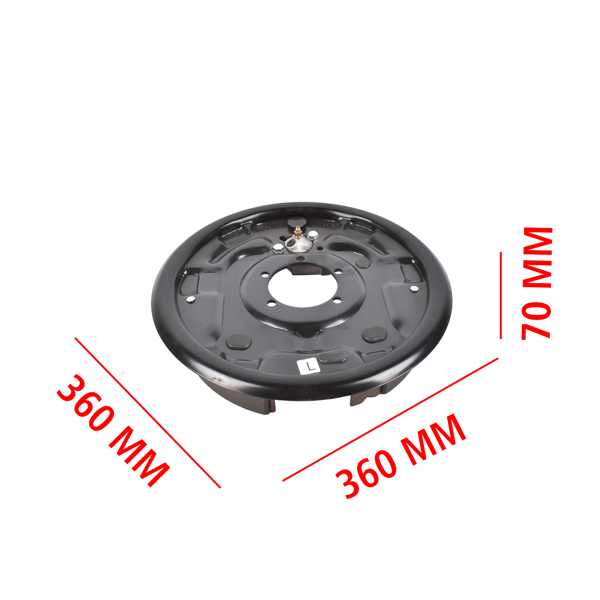 液压制动器背板  Pair of Driver and Passenger Side 12" Hydraulic Brake Backing Plate Compatible with 7,000 lb Trailer Axles Mounts to 5-Bolt Brake Flange BPH-7000-LH BPH-7000-RH-9