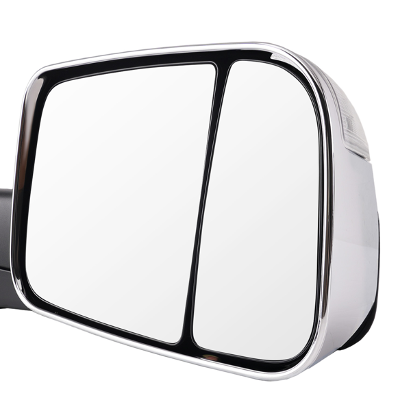 Chrome Side View Mirror fit for Dodge Ram 1500 2009-2018 Heated LED CH1320315-5