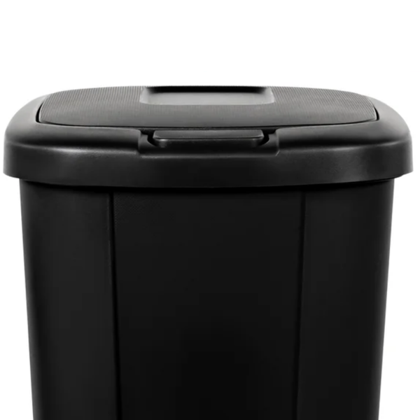 13.3加仑垃圾桶，塑料触碰式盖厨房垃圾桶，黑色（2个装）(Walmart仓库发货）-3
