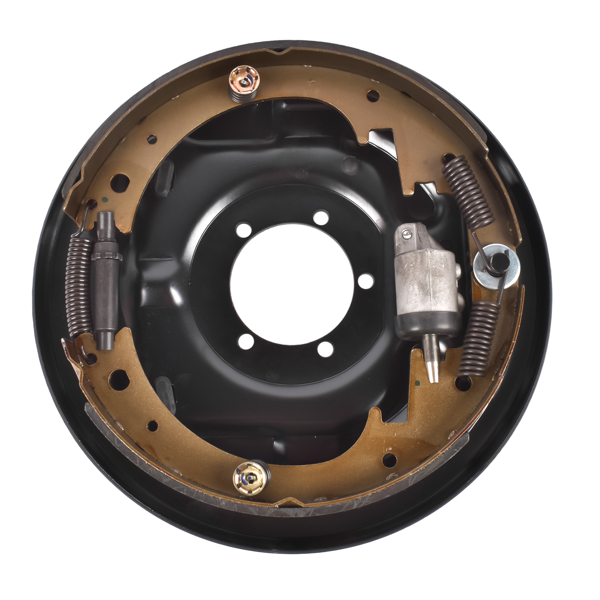 液压制动器背板 Passenger Side 12" Hydraulic Brake Backing Plate Compatible with 7,000 lb Trailer Axles Mounts to 5-Bolt Brake Flange BPH-7000-RH-3