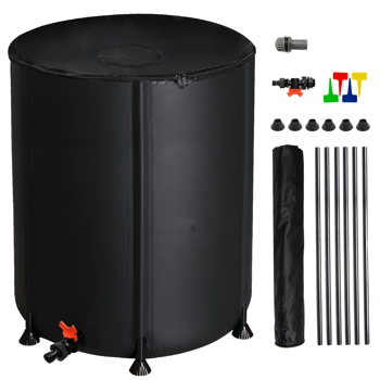 50gal 黑色 PVC 可折叠 集雨桶