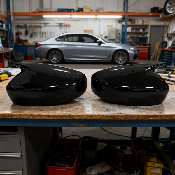 适用于英菲尼迪 G25 G37 Q40 Q60 2009-2015 亮黑色侧后视镜盖-24