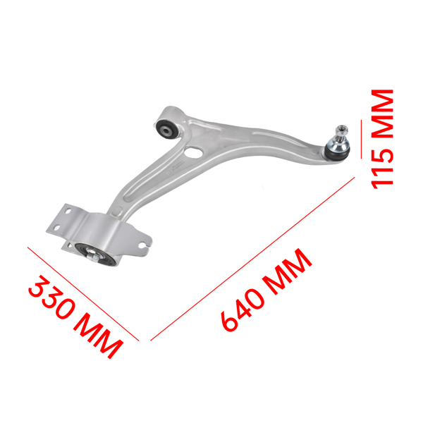 控制臂 Front Lower Right Control Arm Fits for Mercedes-Benz GLS250 GLB250 Sport Utility 2.0L L4 2015-2020 Silver 1Pc-6