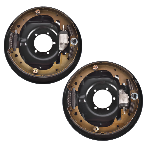 液压制动器背板  Pair of Driver and Passenger Side 12" Hydraulic Brake Backing Plate Compatible with 7,000 lb Trailer Axles Mounts to 5-Bolt Brake Flange BPH-7000-LH BPH-7000-RH-6