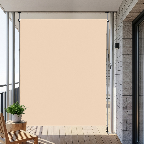 200*270*(210-310) cm 米白色 支撑篷 涤纶布 铝铁框架 垂直可伸缩-8